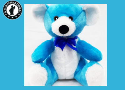 Blue Fur Teddy Bear