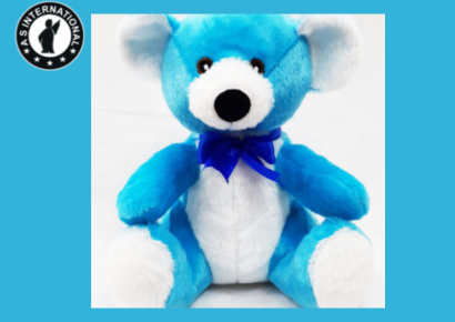 Blue Fur Teddy Bear