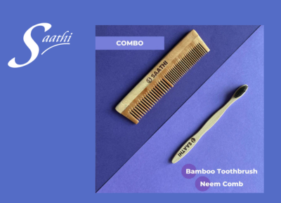 Neem Comb & Bamboo Toothbrush Combo