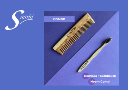 Neem Comb & Bamboo Toothbrush Combo