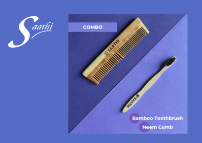 Neem Comb & Bamboo Toothbrush Combo