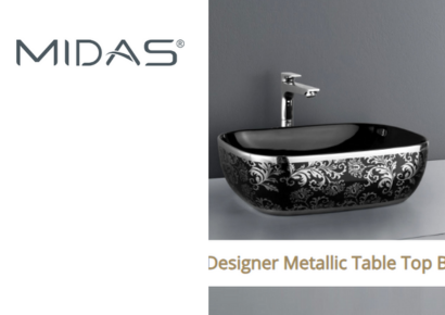 Desingner Metallic Table basin