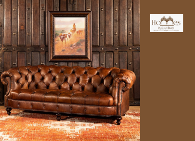 Brown Leather Sofa for Timeless Comfort